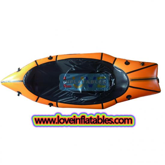 Inflatable whitewater packraft