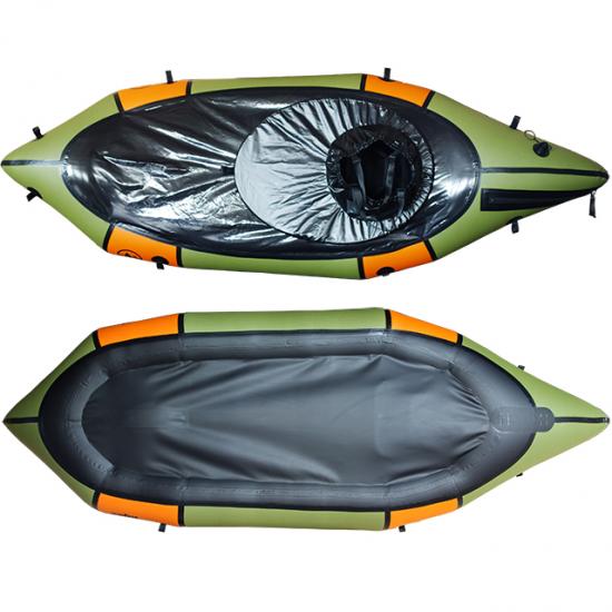 Inflatable white water packraft