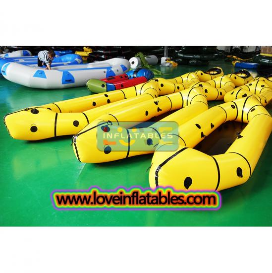 Inflatable white water packraft