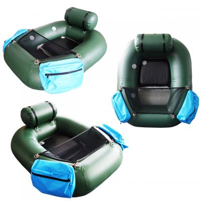 Bote inflable de alta calidad, bote de flotador portátil, bote de pesca / bote inflable pequeño duradero de pvc para una persona