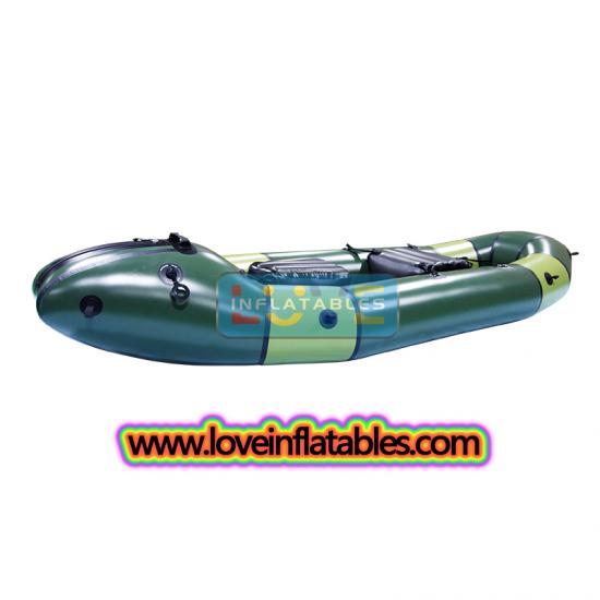 Inflatable tandem packraft