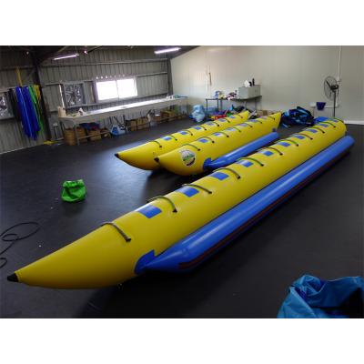 10 personas banana boat agua inflable/8 personas PVC inflable banana boat precio de fábrica
