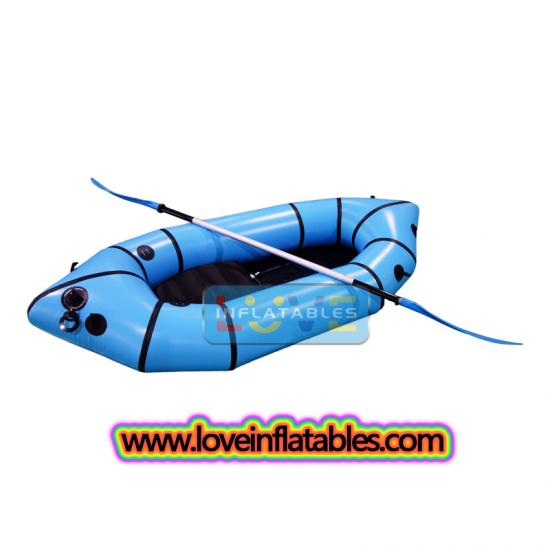 Inflatable calm water packraft
