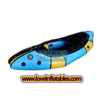 Barco de rafting de TPU, kayaks inflables de pesca de tpu, canoa, kayak, packraft, balsa de río inflables de amor