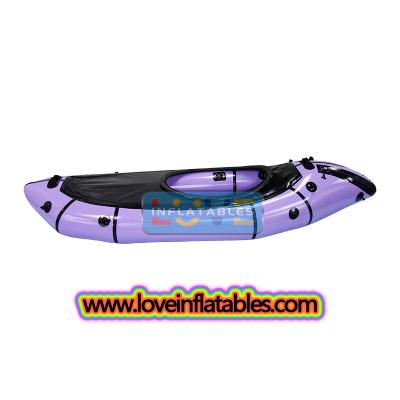 Balsa inflable autoenganchable de tela TPU 420D, precio de fábrica en China, para una persona
