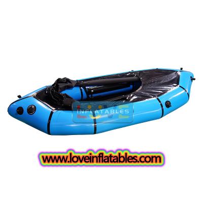 Mochilas inflables de alta velocidad de TPU Packraft, kayaks, botes, balsas para deportes de travesía