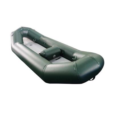 Kayak inflable de goma para aguas bravas, autovaciable, de tres plazas, para 2-3 personas
