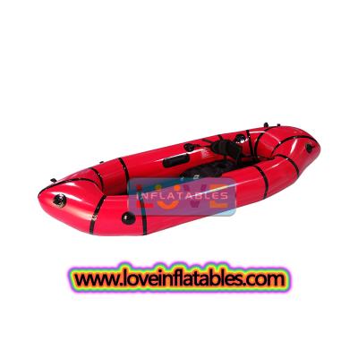 Bote de remos inflable para pesca, deportes en aguas bravas, balsa salvavidas ultraligera de TPU.