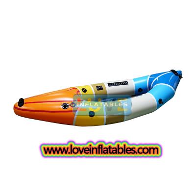 Kayak inflable doble ligero de TPU 210D/420D para dos personas con suelo elevado integrado