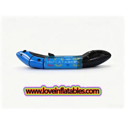 Packraft inflable de PVC de precio de fábrica más vendido para aguas bravas con faldón de rociado semicompleto